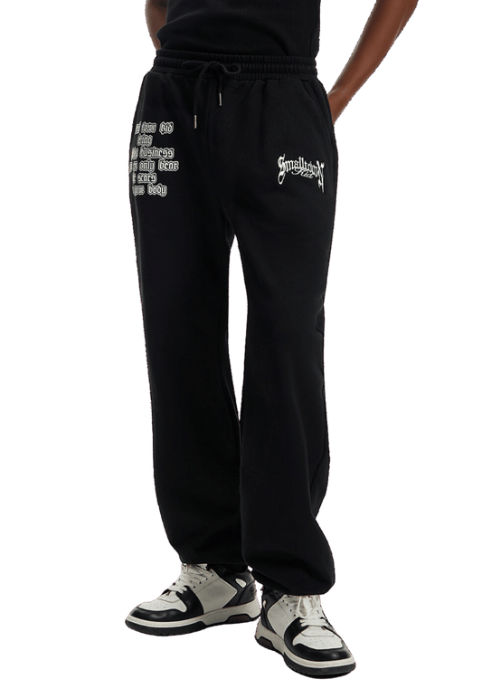 Logo Curved Print Sweatpants - PSYLOS 1, Logo Curved Print Sweatpants, Pants, Small Town Kid, PSYLOS 1