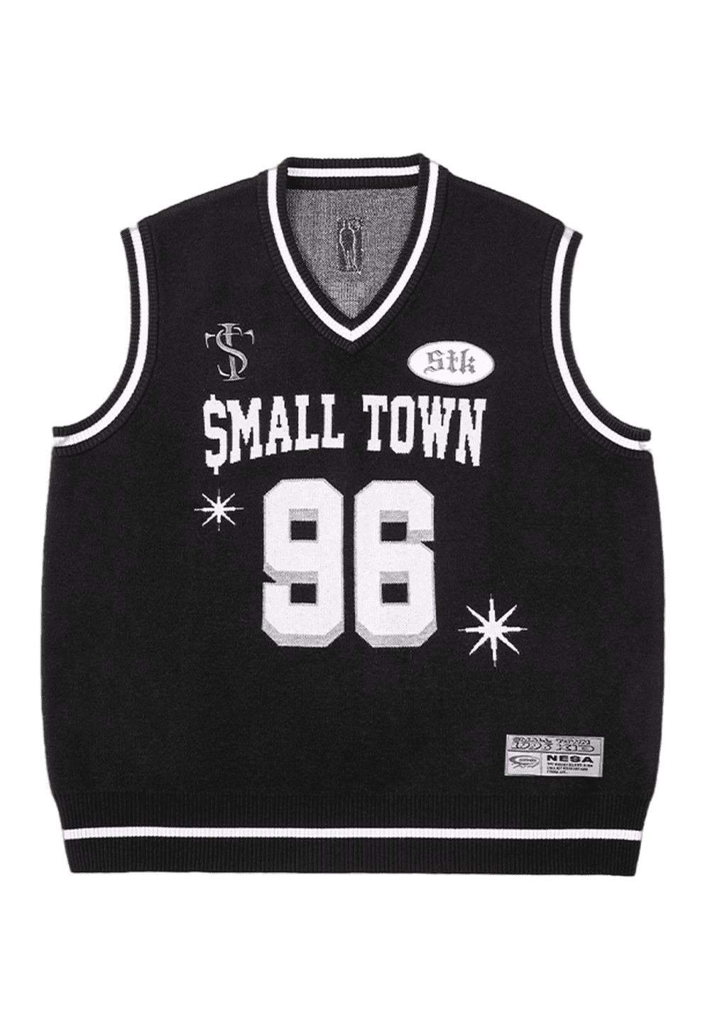 Digital Embroidered Knitted Vest - PSYLOS 1, Digital Embroidered Knitted Vest, Vest, Small Town Kid, PSYLOS 1