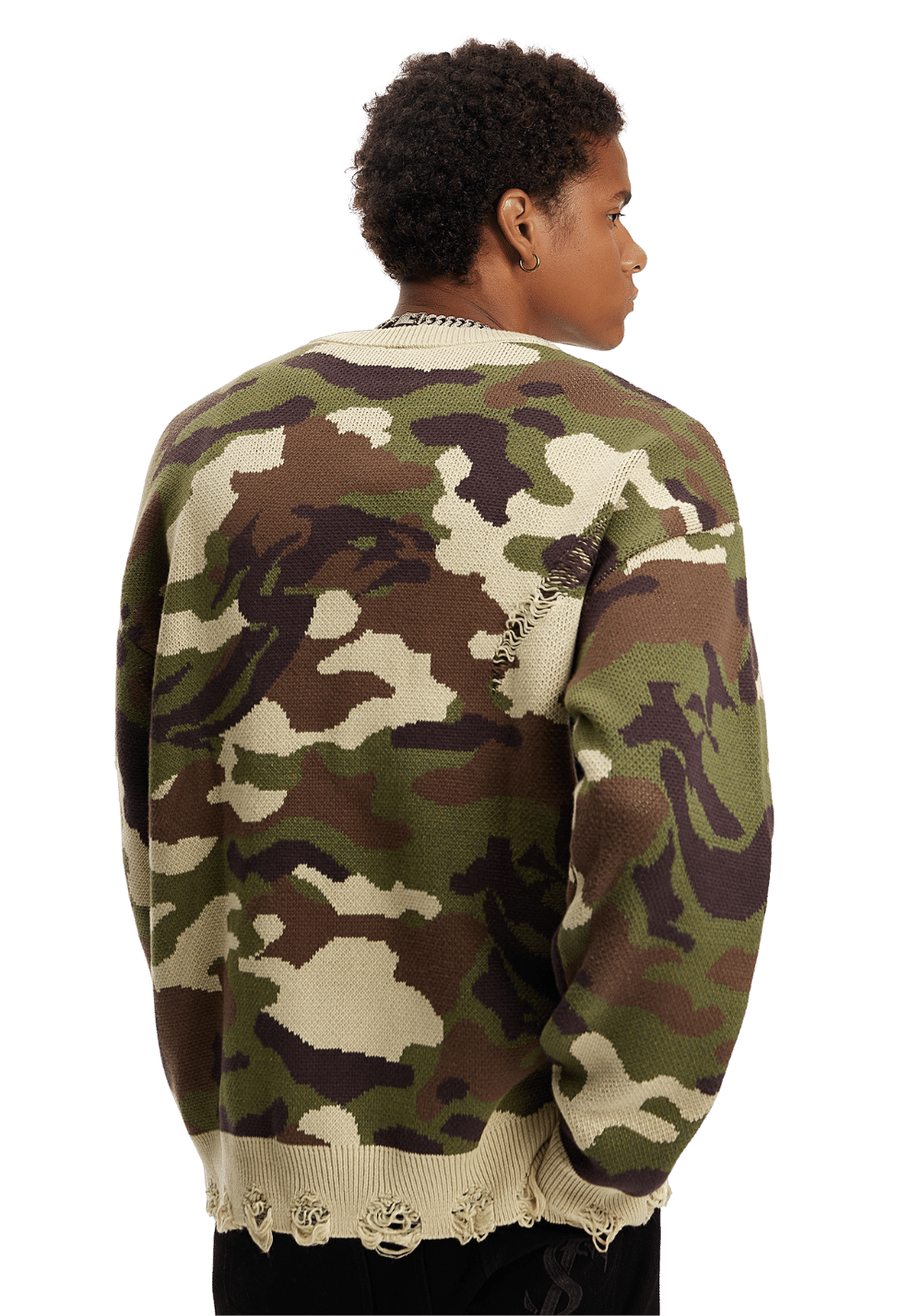 Camouflage Knitted Sweater - PSYLOS 1, Camouflage Knitted Sweater, Sweater, Small Town Kid, PSYLOS 1