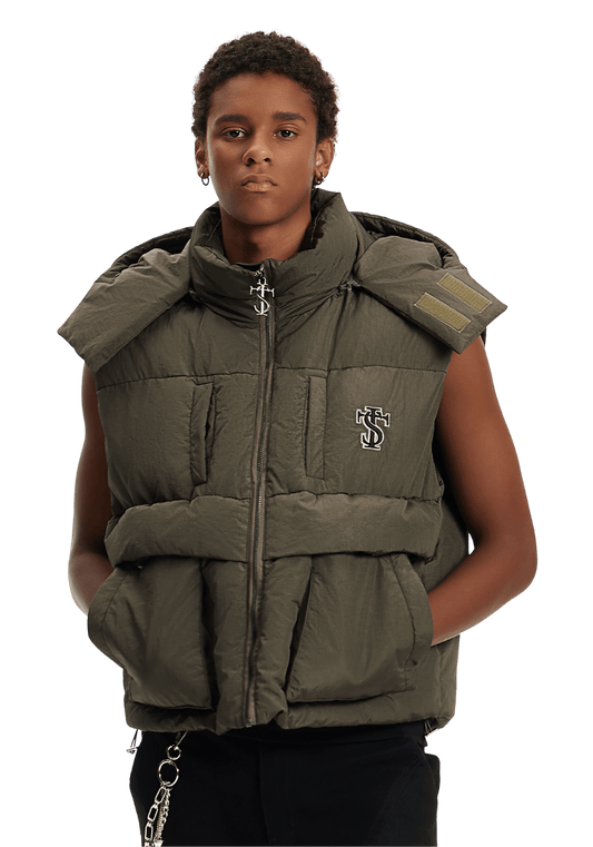 Hip Hop Insulated Vest - PSYLOS 1, Hip Hop Insulated Vest, Vest, Small Town Kid, PSYLOS 1