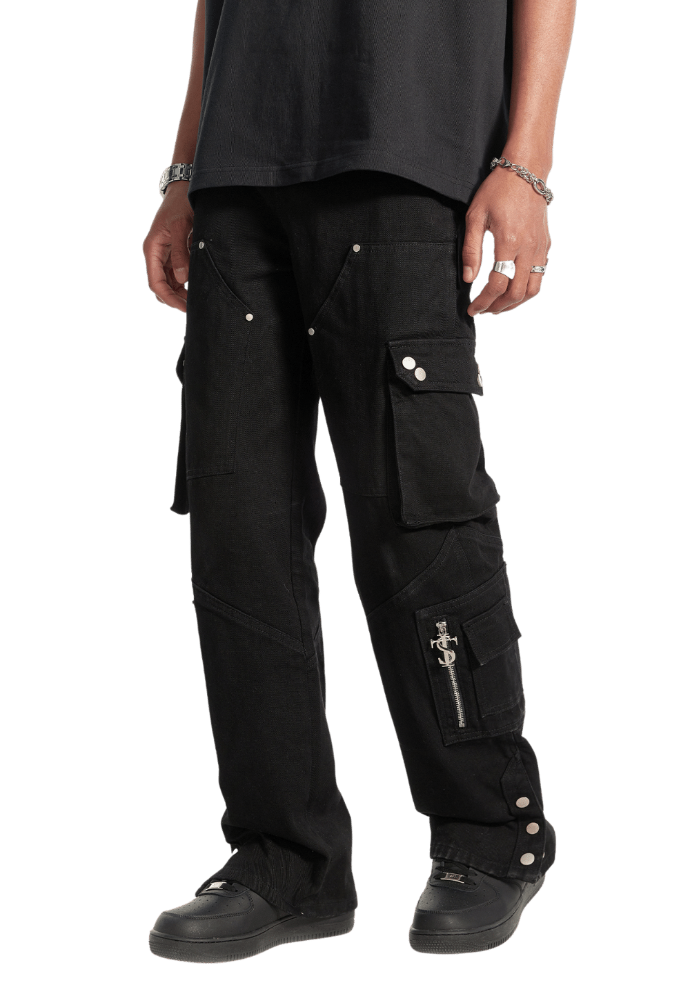 Hip Hop Studded Jeans - PSYLOS 1, Hip Hop Studded Jeans, Pants, Small Town Kid, PSYLOS 1