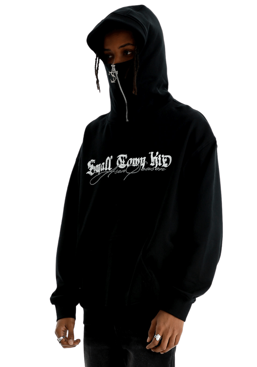 Face Covering Hoodie - PSYLOS 1, Face Covering Hoodie, Hoodie, Small Town Kid, PSYLOS 1