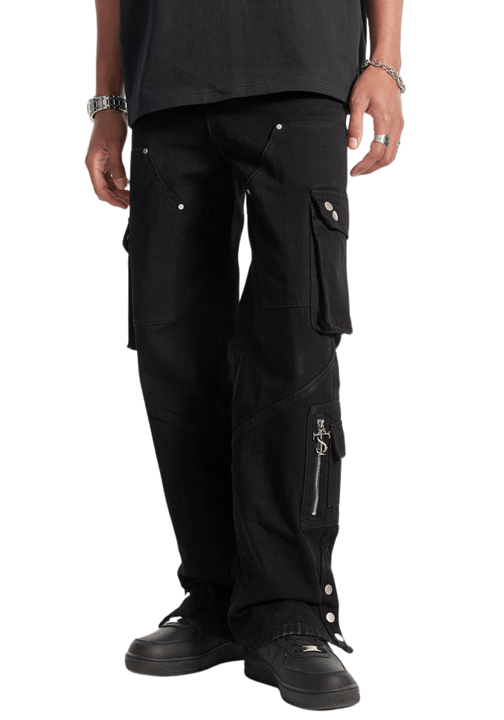 Hip Hop Studded Jeans - PSYLOS 1, Hip Hop Studded Jeans, Pants, Small Town Kid, PSYLOS 1