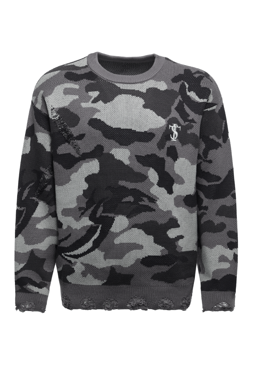 Camouflage Knitted Sweater - PSYLOS 1, Camouflage Knitted Sweater, Sweater, Small Town Kid, PSYLOS 1