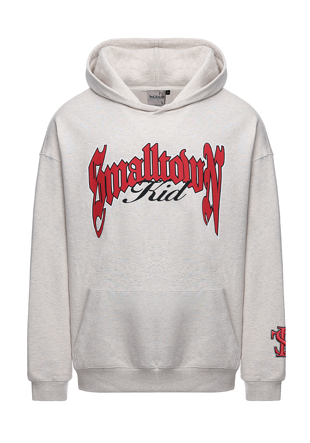 Logo Curved Print Hoodie - PSYLOS 1, Logo Curved Print Hoodie, Hoodie, Small Town Kid, PSYLOS 1