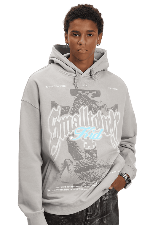 Retro Anaconda Print Hoodie - PSYLOS 1, Retro Anaconda Print Hoodie, Hoodie, Small Town Kid, PSYLOS 1